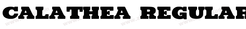 CALATHEA Regular字体转换